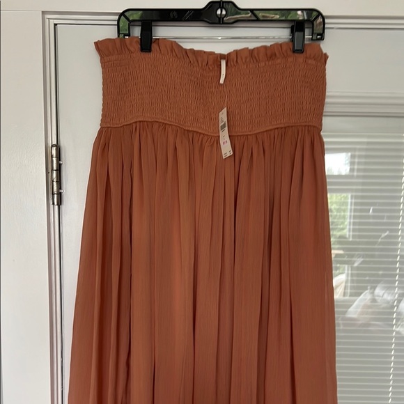 NWT Anthropologie A-Line Skirt in Warm Terracotta - Picture 1 of 5